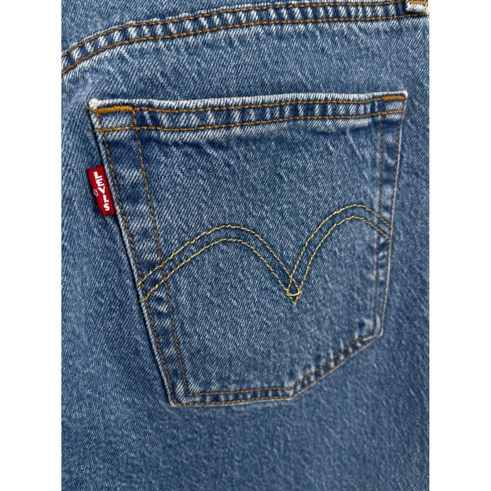 Levi's 501 Crop Jeans Women 28 Blue Excellent High Rise Button Fly Denim - Picture 8 of 8
